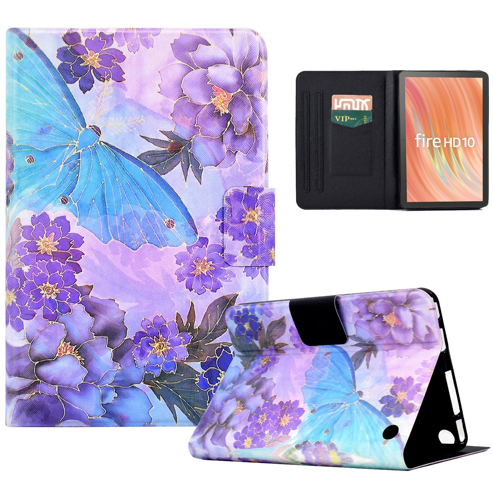 A2 For Amazon Fire HD 10 (2023) Case Pattern Printed PU Leather Tablet Cover with Card Slots A2 For Amazon Fire HD 10 (2023) Case Pattern Printed PU Leather Tablet Cover with Card Slots